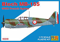 Пластикова модель 1/72 RS models 92248 Француський винищувач Marcel-Bloch MB-155