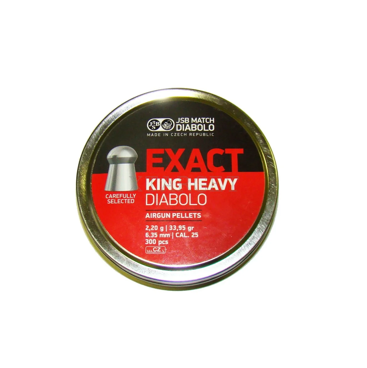 1453.05.56 Кулі пневм JSB King Heavy, 6,35 mm, 2,2 г, 300 шт./пач.