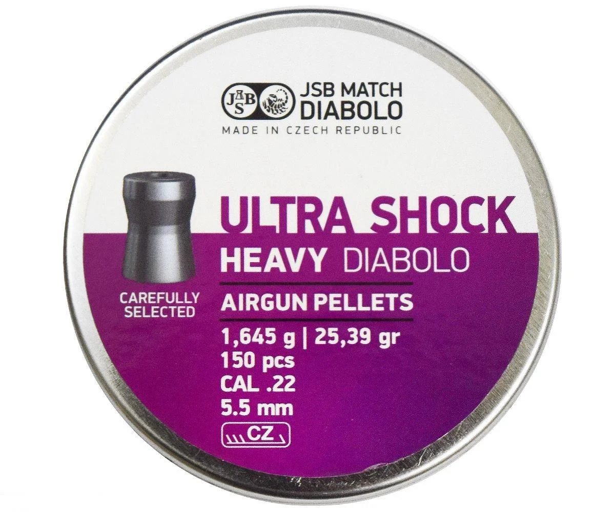 1453.05.61 Кулі пневм JSB Heavy Ultra Shock, 5,5 мм, 1,645 г, 150 шт./уп