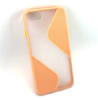 Чехол для iPhone 7, 8, SE 2020 накладка бампер противоударный 2 в1 Shadov Matte Case Wave розовый