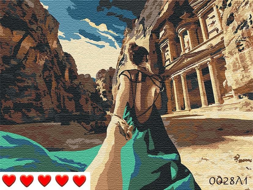 Картина за номерами (малювання по цифрам, живопис) 0028Л1 (Йди за мною)