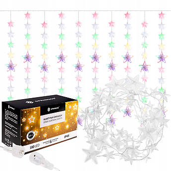 Гірлянда бахрома вулична (зовнішня) Springos 2 м 180 LED CL4005 Mix .