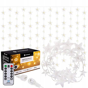 Гірлянда бахрома вулична (зовнішня) Springos 2 м 136 LED Pilot CL4007 Warm White .