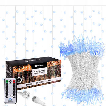 Гірлянда бахрома вулична (зовнішня) Springos 3 x 3 м 306 LED Pilot CL4002 Blue .