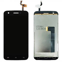 Дисплей для Doogee F3, Doogee F3 Pro, модуль у зборі (екран і сенсор), оригінал Чорний