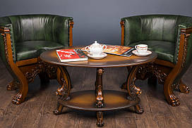 Комплект меблів "Ампір", журнальний столик і два крісла в наявності