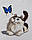 Набор для вышивания крестом 44х53 Кот и бабочка Joy Sunday D370, фото 2