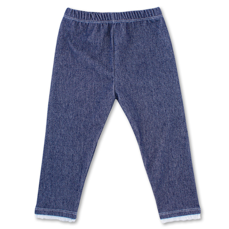 Дитячі ковдри (легенси) р. 74 5-9 місяців для дівчинки демісезонні тканина СТРЕЙЧ-ДЖИНС3705 Синій 74