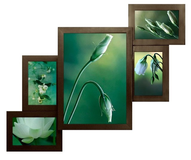 Рамки для 5 фото (дерево) 62*50 см (колаж фото фоторамки ) ФР0005, фото 1