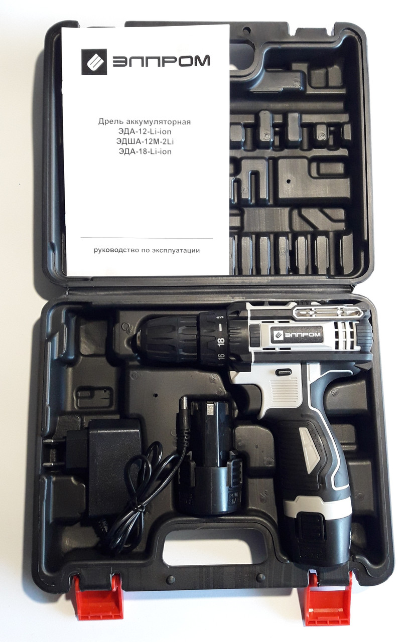 Шурупокрут акумуляторний ЕЛПРОМ ЕДША-12М-2 Li