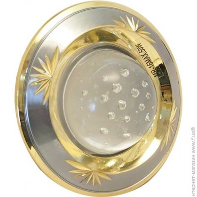 Світильник точковий Delux MR16 G5.3 HDL16006 золото матовое - хром