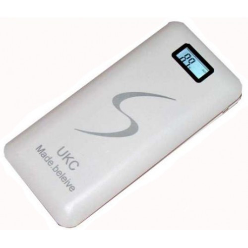 УМБ портативное зарядное Power UKC LCD 10000 mAh LCD White