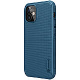 Nillkin iPhone 12 mini (5.4") Super Frosted Shield Pro Blue Чехол Бампер, фото 5