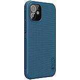 Nillkin iPhone 12 mini (5.4") Super Frosted Shield Pro Blue Чехол Бампер, фото 4