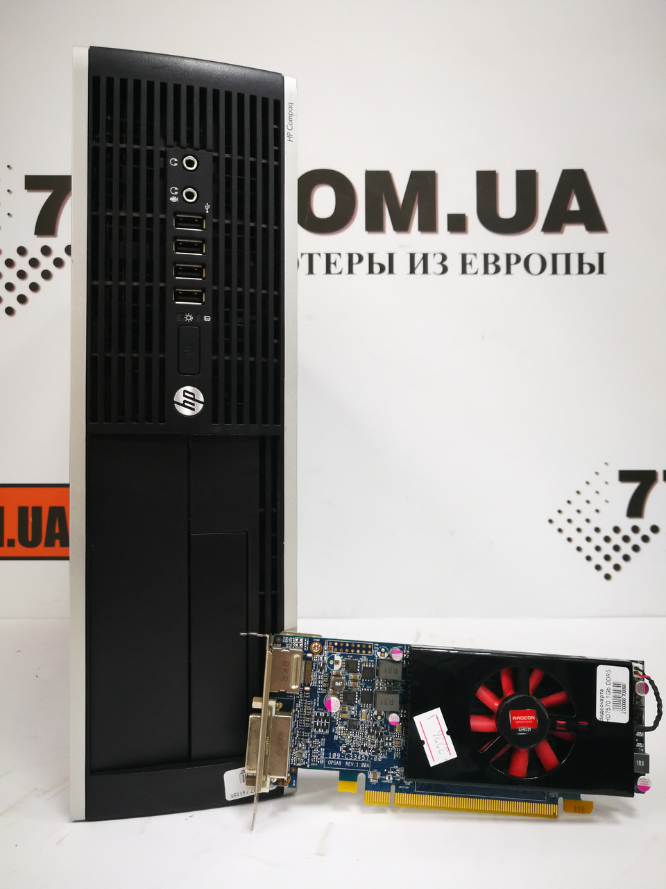 Комп'ютер HP SFF-DT, Intel Core i3-3220 3.3ГГц, ОЗУ 8ГБ, SSD 120ГБ, Radeon HD7570 1GB DDR5, фото 1