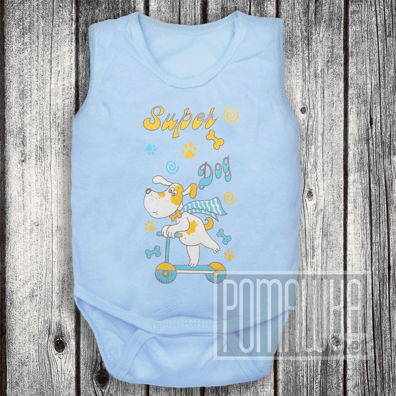 Дитячий боді майка р 56 (62) 0-3 місяці бодік для новонароджених тонкий літній на літо КУЛІР 3091 А Блакитний