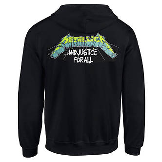 Толстовка на змійці METALLICA And Justice For All Skull, фото 4