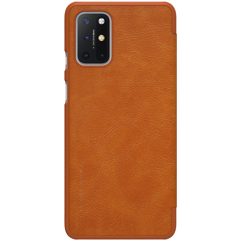 Nillkin Oneplus 8T Qin leather Brown case Шкіряний Чохол Книжка, фото 1