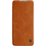 Nillkin Oneplus 8T Qin leather Brown case Шкіряний Чохол Книжка, фото 3