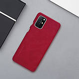 Nillkin Oneplus 8T Qin leather Red case Шкіряний Чохол Книжка, фото 7