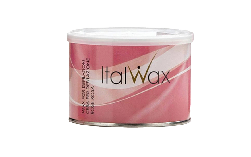 Теплий віск в банці для депіляції ItalWax, Троянда, 400 мл