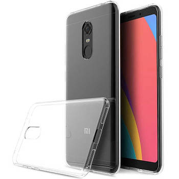 Чохол для Xiaomi RedMi 5 силіконовий бампер прозорий