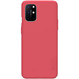 Nillkin Oneplus 8T Super Frosted Shield Red Чохол Накладка Бампер, фото 6