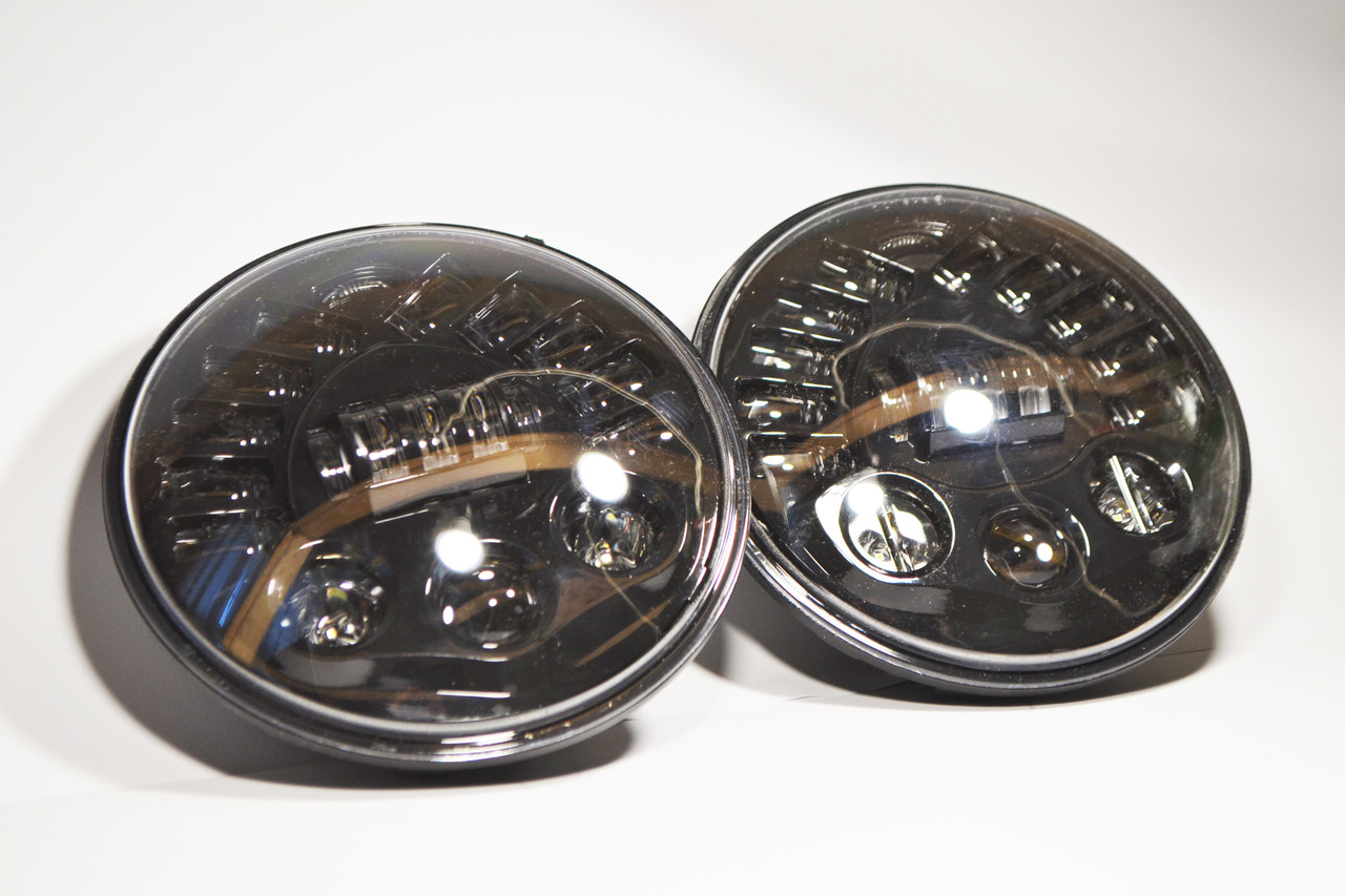 Світлодіодна LED-фара 80 Вт Нива, УАЗ 469, ВАЗ 2101, 2121, FJ Cruiser, мотоцикл, мото 7 дюйм, фото 1