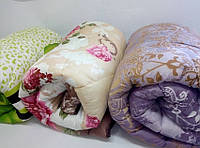 Ковдра двоспальна 180/210 см холофайбер, тканина бязь