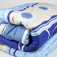 Одеяло полуторное 150/210 см холлофайбер, ткань бязь