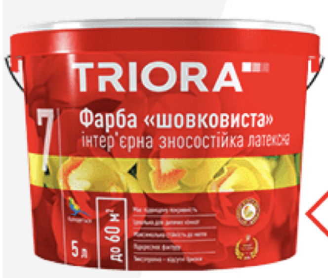 Фарба шовковиста 5л інтер. зносостійка латекс №7 TRIORA