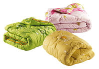 Одеяло двуспальное 180/210 см холлофайбер, ткань бязь