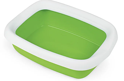 Лоток-туалет з рамкою для кішок BETA PLUS maxi green, зелений 49*39*17 см