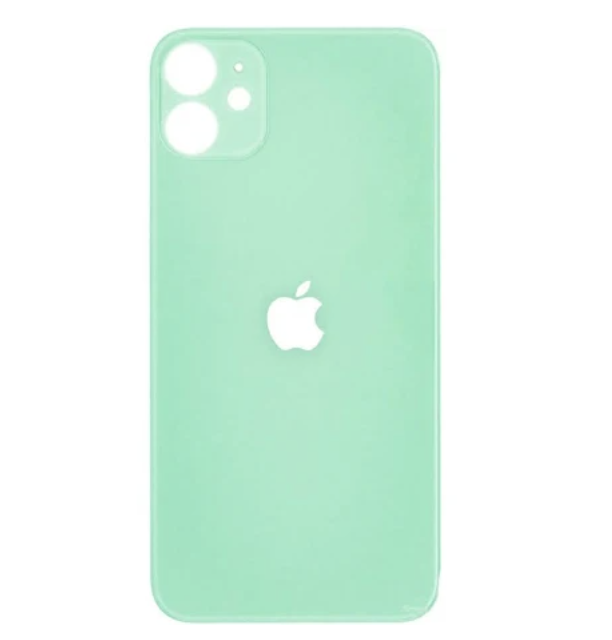 Задня кришка для iPhone 11, зелена, оригінал, в комплекті скло камери
