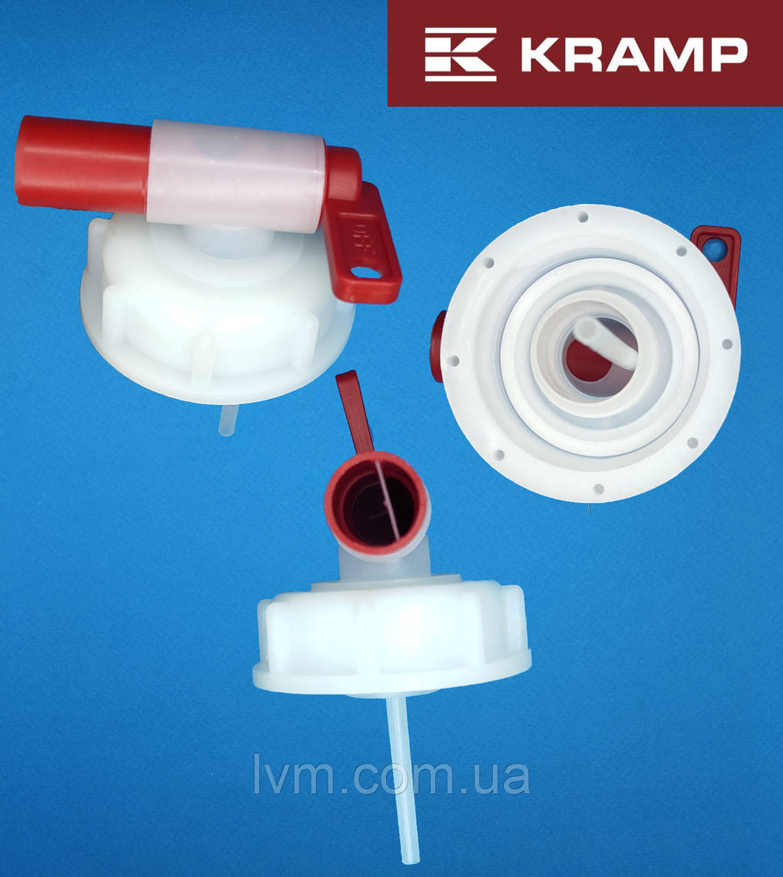 Кришка кран зливний Ø 61мм хімстійкий, для слива жидкостей (Німеччина)