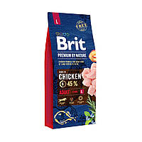 Brit Premium Adult L (Брит Преміум Едалт Ладж) для дорослих собак великих порід 15 кг