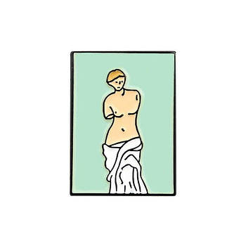 "Картина статуя Венера Мілоська" значок (пін) металевий