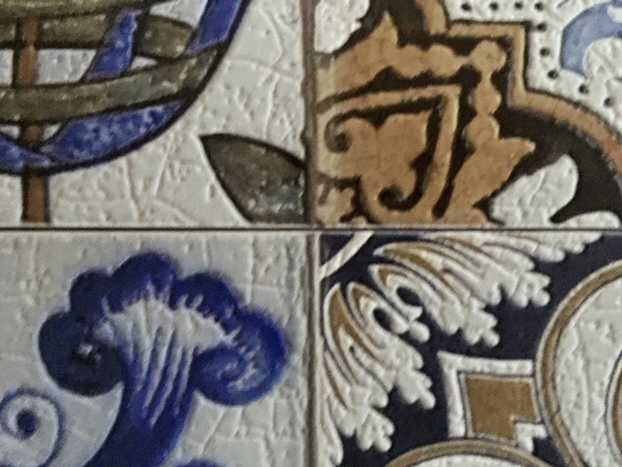 Винтажные обои плитка на стену в кухню Portuguese Vintage Tiles 155 см х 250 см - фото 8 - id-p1114617741