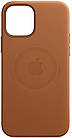 Чехол Apple Leather Case with MagSafe Saddle Brown для iPhone 12 Pro Max, фото 6