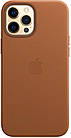 Чехол Apple Leather Case with MagSafe Saddle Brown для iPhone 12 Pro Max, фото 3