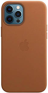 Чехол Apple Leather Case with MagSafe Saddle Brown для iPhone 12 Pro Max