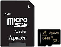 Карта пам'яті Apacer microSDXC 64GB Class 10 UHS-I +SD-адаптер