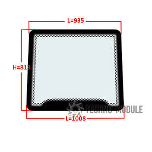 Скло лобове DW 244AC/244AHTXC (h=813 L=935x1008)