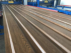 Профнастил під дерево, Профлист із малюнком дерева горіх із сучком 3Д, Металопрофіль під дерево горіх із сучком 3Д