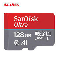 Карта памяти 128 GB Sandisk Ultra microSDXC UHS-I 140MB/s Сандиск 128 Гб Ultra Class 10