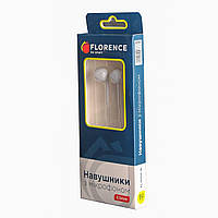 Наушники Florence FL-0050-W White с микрофоном