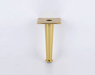 Ніжка меблева металева WY-J20-150 Gold золото глянець 150 мм