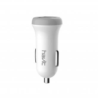 Зарядний пристрій авто. Havit HV-ST851 2USB lightning white