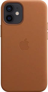 Чехол Apple Leather Case with MagSafe Saddle Brown для iPhone 12 / 12 Pro