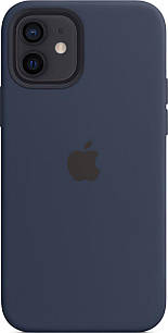 Чехол Apple Leather Case with MagSafe Deep Navy для iPhone 12 / 12 Pro